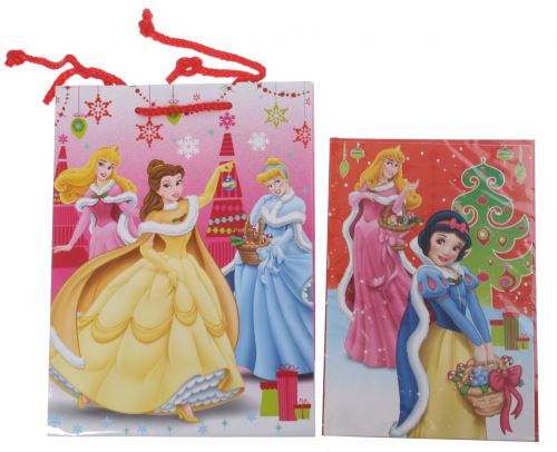 Disney Princesse sacs-cadeaux et carte de vœux 24 x 17 cm