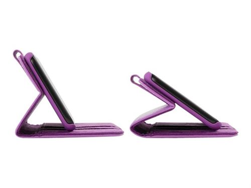 Snugg - Flip cover voor mobiele telefoon - polycarbonaat, polyurethaan leer - paars - voor Apple iPhone 7