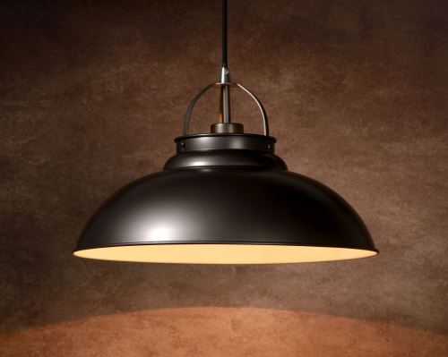 Lucide HAMOIS - Suspension - Ø 40 cm - Fer gris