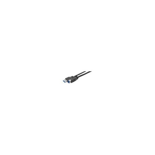Cordon éco USB 3.0 type A / B noir - 3,0 m