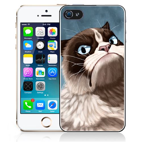 Coque pour iPhone 5C grumpy cat
