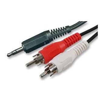 Câble jack 3,5 mm mâle vers 2 RCA mâle JVC 1,5 m - Connectique