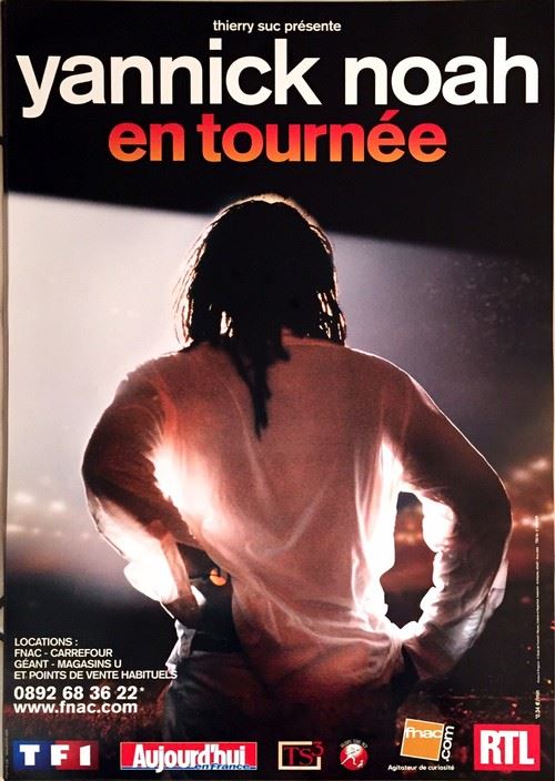 Yannick NOAH - 80x120 cm - AFFICHE / POSTER