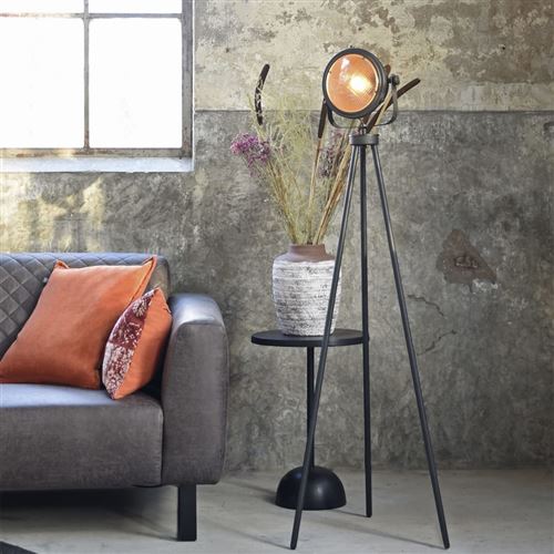 Tapis tissé main coton et jute noir Jaar - Dimensions - à¸150 cm