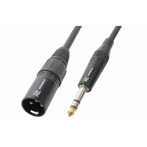 Power Dynamics Pd Connex Câble Audio Cordon Xlr Mâle/Jack 6,35 Stéréo - 1,5M