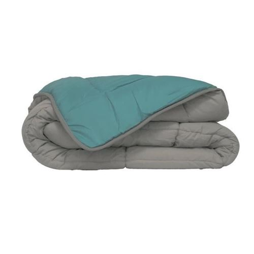 HUDSON Couette legere Microfibre 200g/m2 220x240cm Galet + Lac