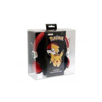 OTL Pokemon Pokéball - Écouteurs - circum-aural - filaire - jack 3,5mm - rouge