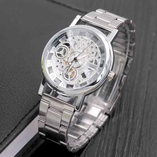 Montre Homme Quartz AlliageArgent+Blanc