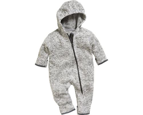 Playshoes pyjama bébé en laine polaire tricotée oneie gris