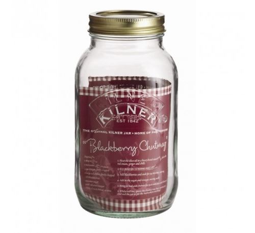 Bocal en verre pour conserves couvercle vis - Kilner 1 L - Verre100 cl