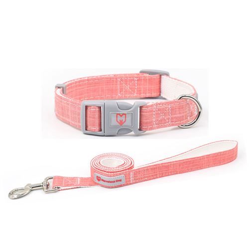 Comparer les prix de Collier et Laisse MARVELOUS Personnalisé kit pour Chien - Rose (Taille: M)