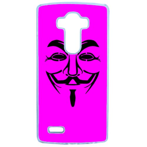 Coque Anonymous Rose Compatible Lg G4 Transparent