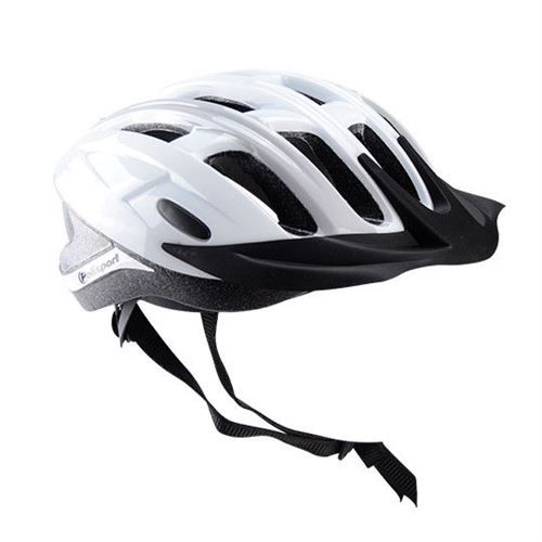 Casque route/vtt polisport ride in blanc/gris in-mold avec reglage occipital 58/62