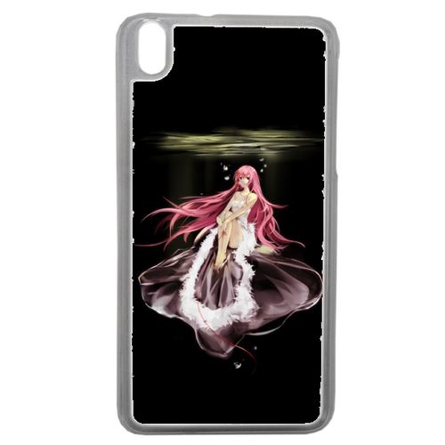 Coque Manga Fille Cheveux Rose Compatible Htc Desire 816 Transparent