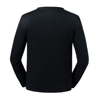 Tee shirt noir manche longue sale homme