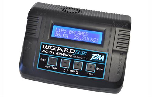 T2m - t1234 - accessoire pour radio commandes - chargeur pro wizard x6s 80w