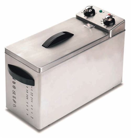 Roller grill friteuse professionnelle 4l 3200w + filtre + minuterie rfn4ic