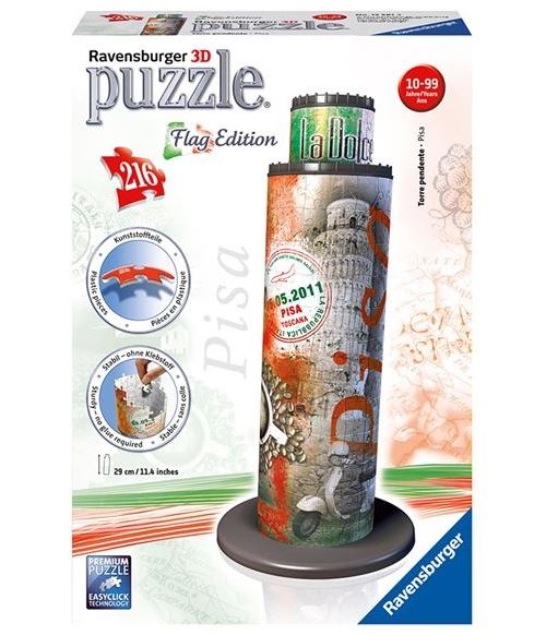 Puzzle 216 Pièces : Puzzle 3D - Tour de Pise, Edition Spéciale, Ravensburger