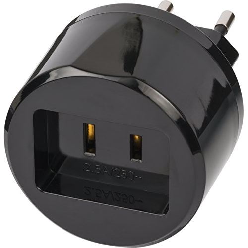 Brennenstuhl 1508500010 type a type c (europlug) noir adaptateur prise dalimentation