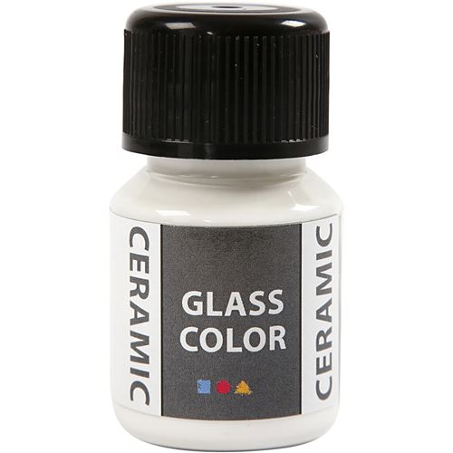Creotime peinture céramique Verre Couleur Verre 35 ml blanc