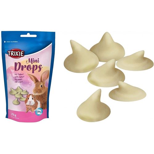 Friandise mini drops au yahourt. 75 gr. pour lapin et rongeur. - Trixie - TR-60332