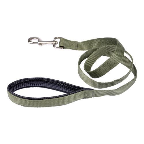 Meilleurs prix pour laisse couleur poignee confort 25mm*120cm kaki