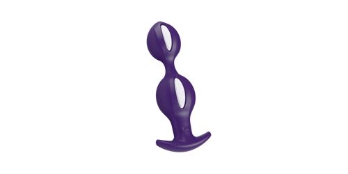 Sextoy anal B Balls (Couleur : Blanc/Violet)