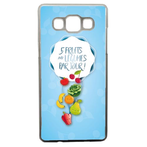 Coque 5 Fruits Et Legumes Fond Bleu Pale Compatible Samsung Galaxy A5 Transparent