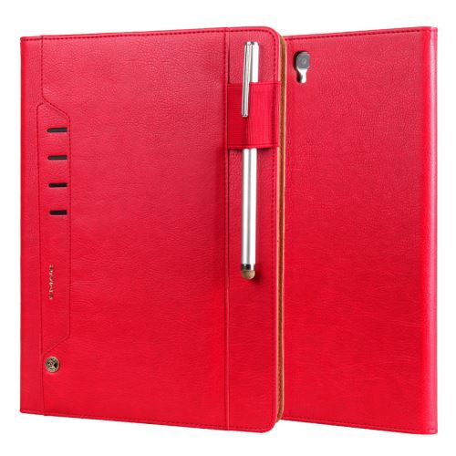 WISETONY® Étui en PU multi-fonctionnel pour votre Samsung Galaxy Tab S4 10.5 T830 T835 - Rouge