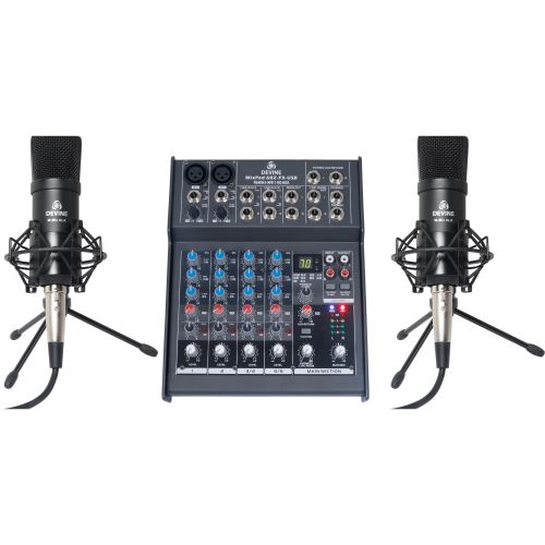 Devine MixPad 602-FX-USB set micro pour le podcasting
