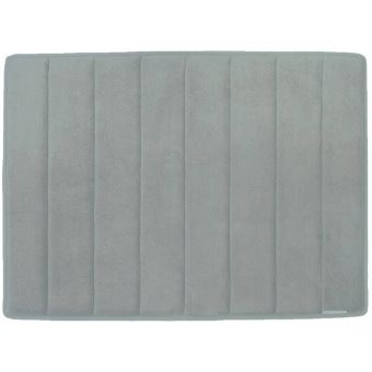 Tapis De Bain à Mémoire De Forme Gris Perle 61x91