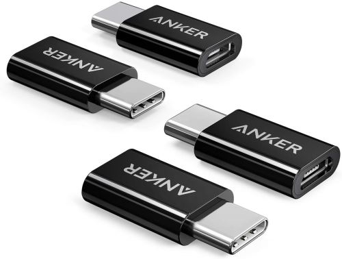 Lot de 2 Anker Adaptateur USB C vers Micro USB avec Résistance 56k ohms