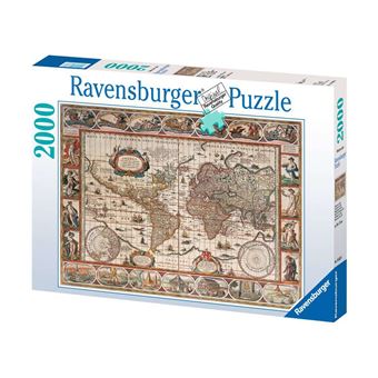 Puzzle 2000 pièces Ravensburger Mappemonde - 1