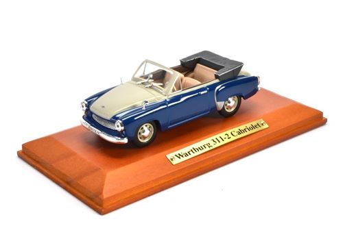 Wartburg 311-2 Cabriolet Sur Sa Base En Bois - Atlas 1/43 (Ref: Ddr102)