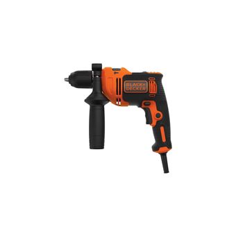 Perceuse a percussion filaire 710W BLACK+DECKER (Livrée avec 4 forets de perçage) - BEH710-QS - 1