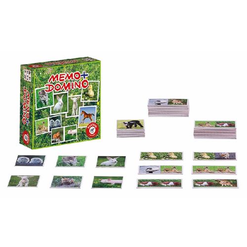 Jeux - Mémo Domino Bebes Animaux PIATNIK Multicolore