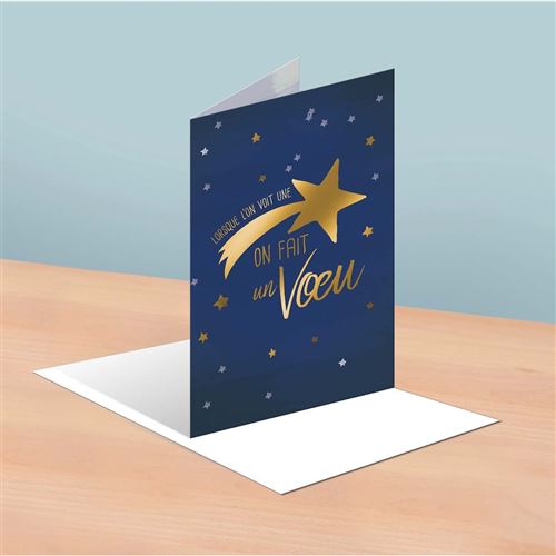 Draeger La Carterie Carte Anniversaire Etoile Filante Multicolore Carte De Vœux Achat Prix Fnac
