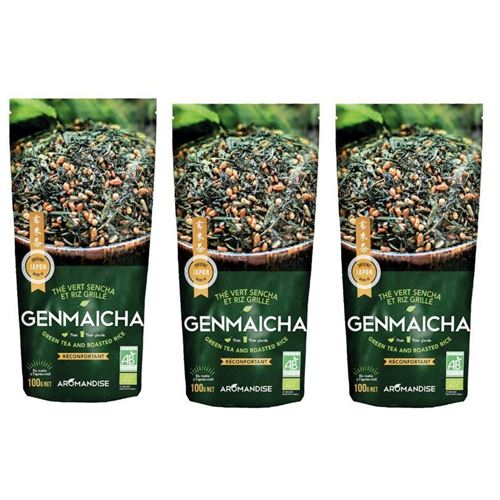 Thé vert bio japonais Genmaicha - Sencha & riz grillé