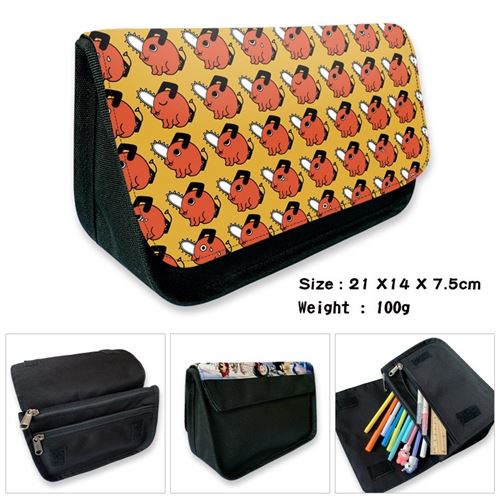Trousse à crayon Chainsaw Man pour Garçon et Filles (PC5721) 21x14x7.5 cm Multicolore