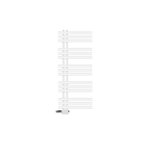Luxebath Blanc Radiateur De Salle De Bain Iron Em 500X1200 Mm, Thermostat+Garniture De Raccordement Central, Raccord Universel, Forme D'angle Et De Passage, - Image 3