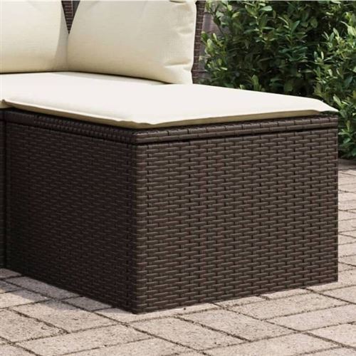 Vidaxl Marron Tabouret Jardin Avec Rangement - Image 3