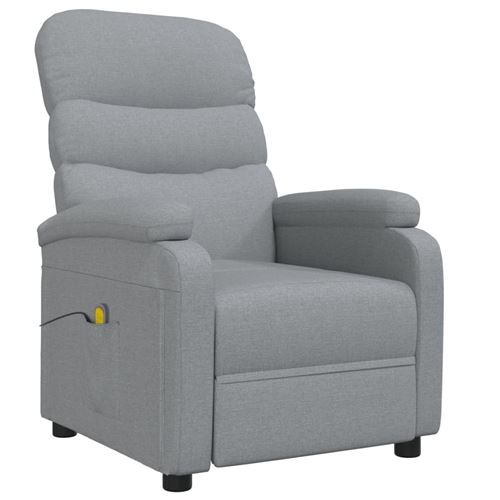 Non Communiqué Gris Vidaxl Fauteuil De Massage Clair Tissu