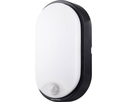 Applique LED extérieure avec détecteur de mouvement Megatron Bulka MT69041 10 W blanc neutre noir