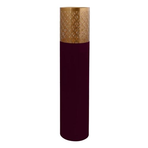 Paris Prix Violet Vase Rond Design Métal - Image 2