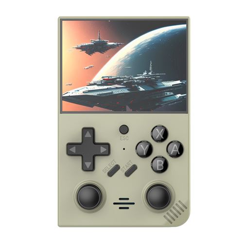 Console de jeu SZSMART R35PLUS 3,5 pouces, système open source, 128 Go (20 000 Go) - Gris