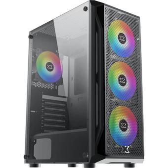 XIGMATEK Gaming X - MDT - ATX - panneau latéral fenêtré (verre trempé) - pas d'alimentation (ATX / PS/2) - USB/Audio - 1