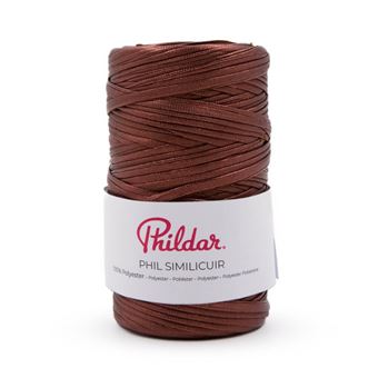 Pelote à crocheter PHIL SIMILICUIR - 100gr - Phildar(...) - Bronze Marron - 1