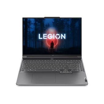 Lenovo Legion Slim 7 16APH8 82Y4 - Conception de charnière à 180 degrés - AMD Ryzen 7 - 7840HS / jusqu'à 5.1 GHz - Win 11 Home - GeForce RTX 4060 - 32 Go RAM - 1 To SSD NVMe - 16" IPS 3200 x 2000 (3.2K) @ 165 Hz - Wi-Fi 6E - gris orage - clavier : Bel - 1