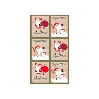 6 Étiquettes Cadeaux - Noël - 1