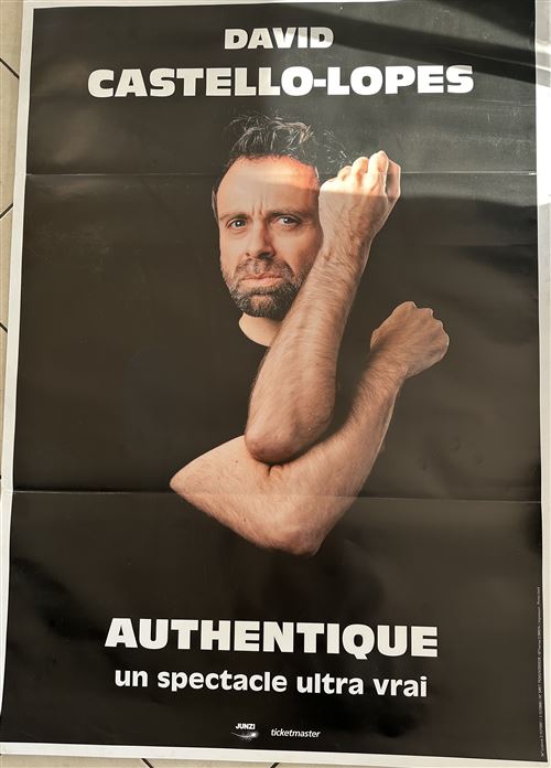 Affiche - David CASTELLO-LOPES - Authentique - 80x120cm